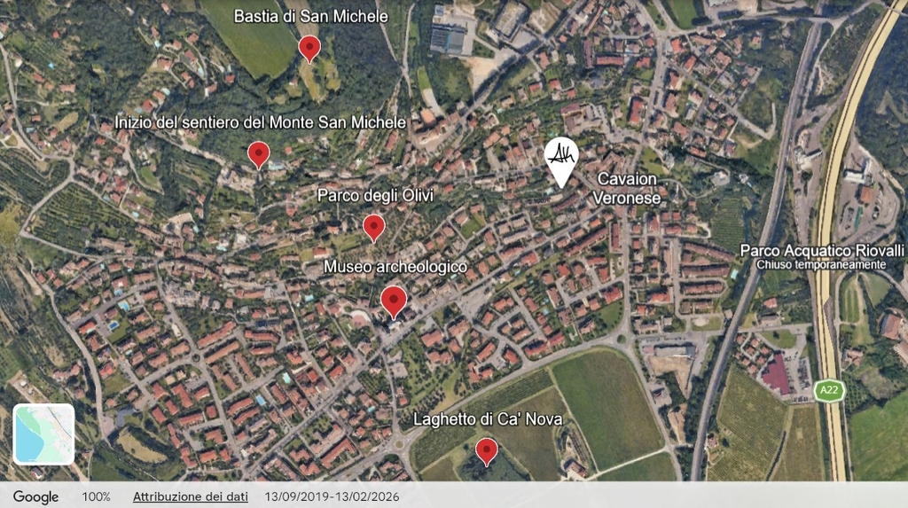Mappa di Cavaion Veronese