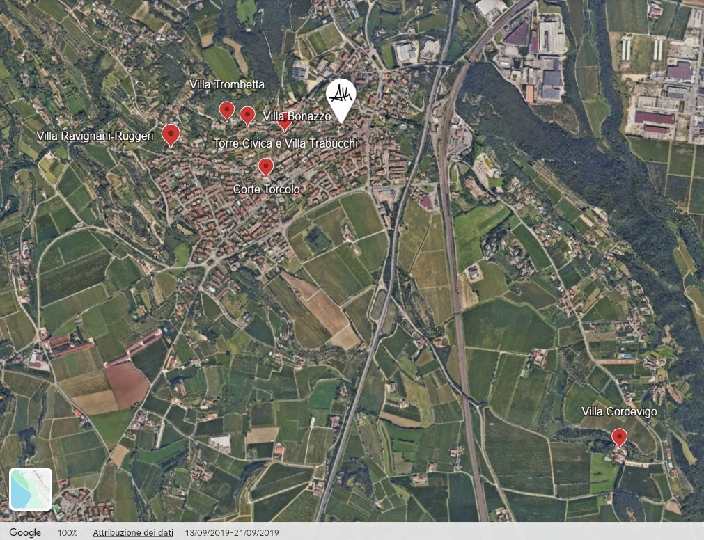 mappa ville cavaion veronese